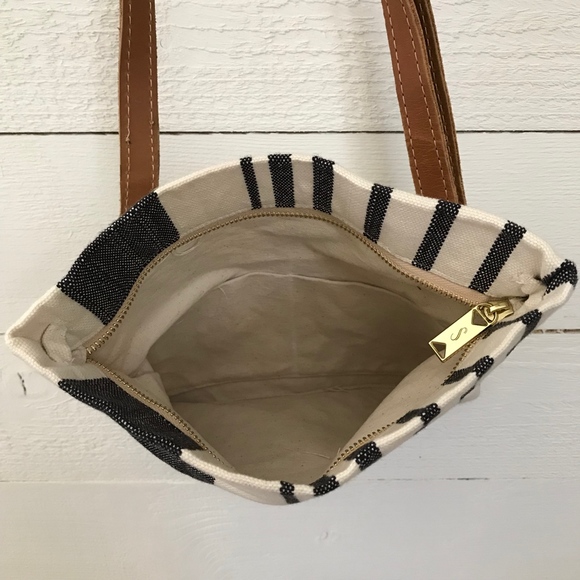 Sseko Designs Bags Sseko Designs Foldover Crossbody In Woven Stripe